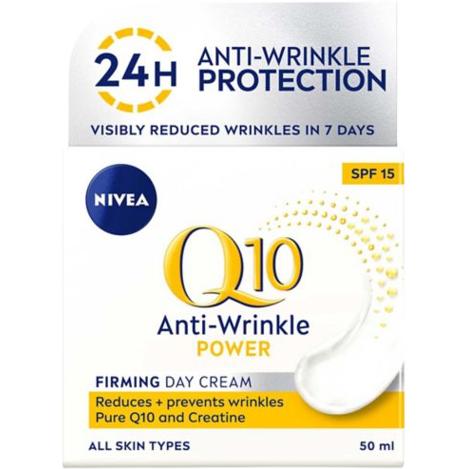 Nivea Q10 Power Anti-Wrinkle + Firming SPF15 Day Cream 50ml