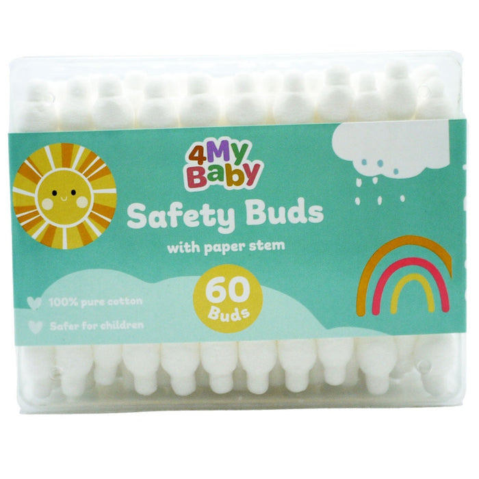 4MyBaby Baby Safety Cotton Buds, 60 Buds