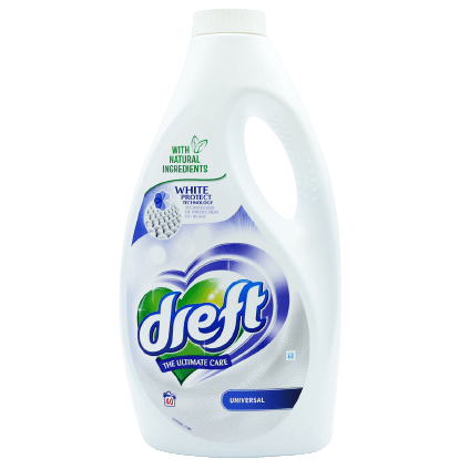 Dreft White Laundry Liquid 2.2L, 40 Washes