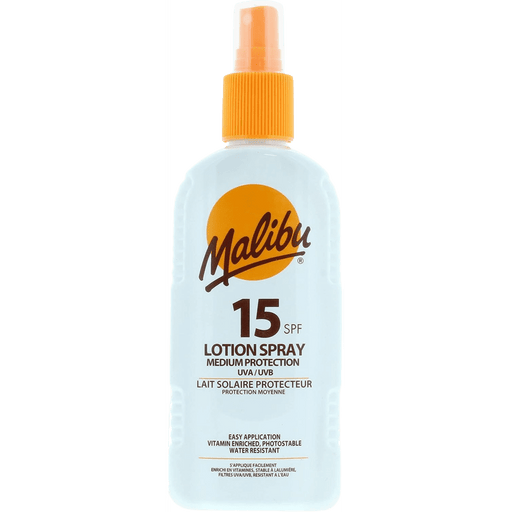 Malibu Medium Protection Lotion Spray SPF15 200ml