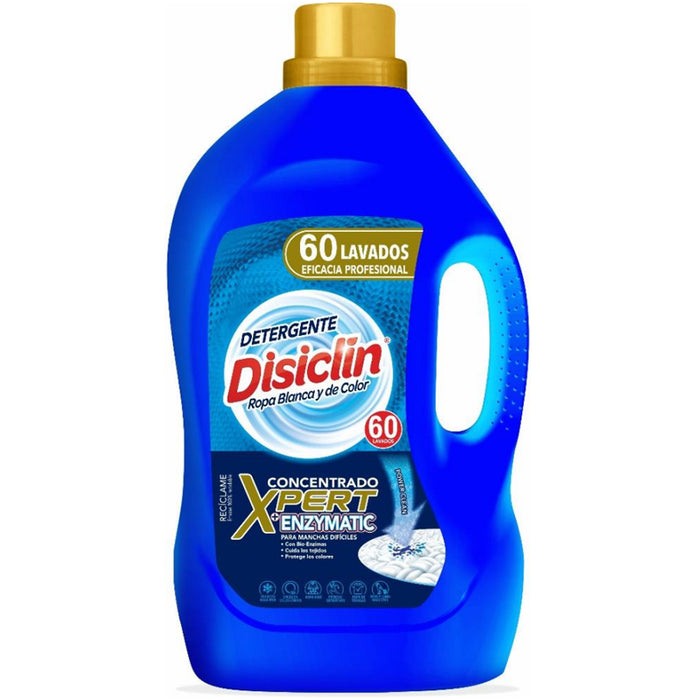 Disiclin Liquid Xpert Ezymatic Laundry Detergent 3L, 60 Washes