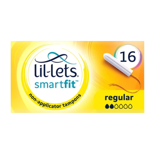 Lil-Lets Non-Applicator Tampons (SmartFit) Regular, 16 pack