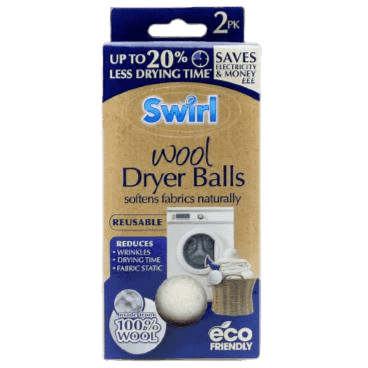 Swirl Wool Dryer Balls, 2 Pack