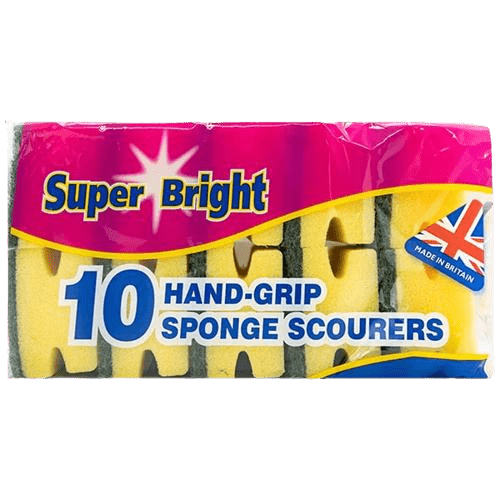 Super Bright Handgrip Scourers, 10 Pack