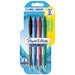 Paper Mate Flexgrip Ballpoint Pens Assorted, 4 Pack