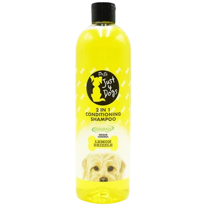 Just 4 Dogs 2 In 1 Conditioning Shampoo Lemon Drizzle 500ml