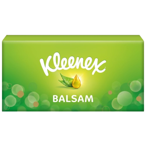 Kleenex Balsam Tissues Single Box, 64 Sheets