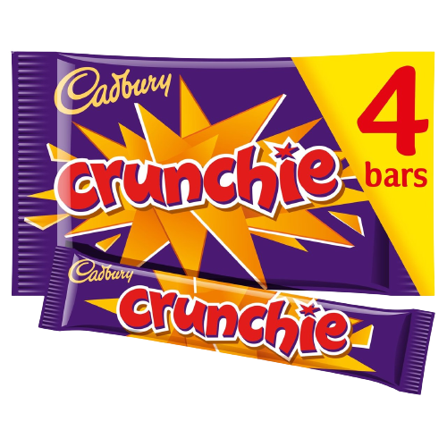 Cadbury Crunchie Bars Multipack, 21g x 4