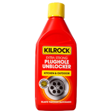 Kilrock Kil-Block Kitchen & Outdoor Plughole & Drain Unblocker 500ml