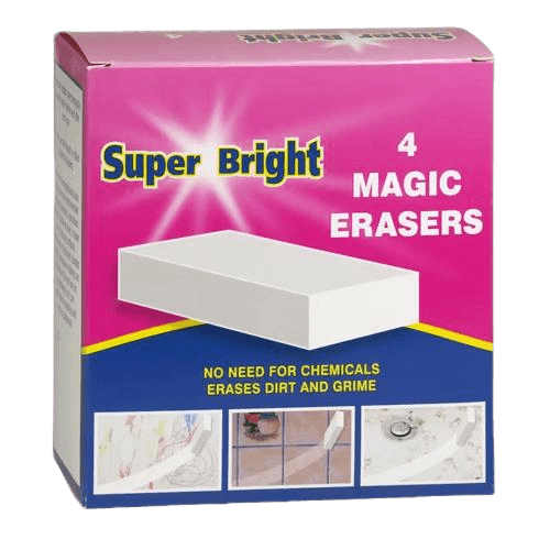 Super Bright Magic Eraser, 4 Pack