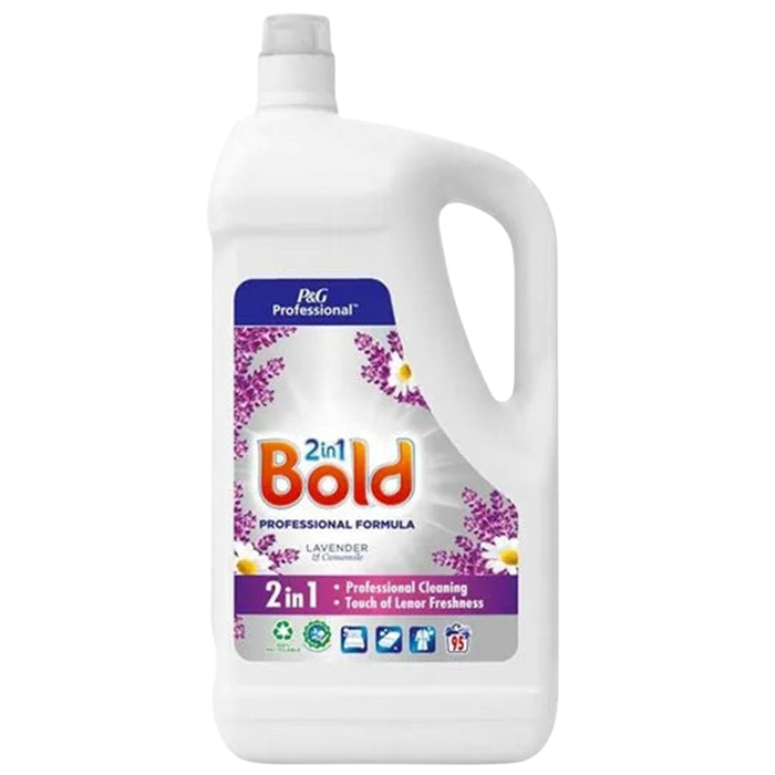 Bold 2 In 1 Professional Laundry Detergent Lavender & Chamomile 4.75L, 95 Washes