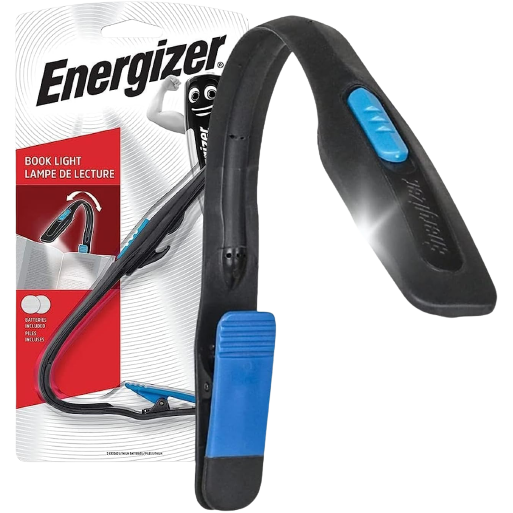 Energizer Booklite Reading Light Clip-On (Batteries Included)