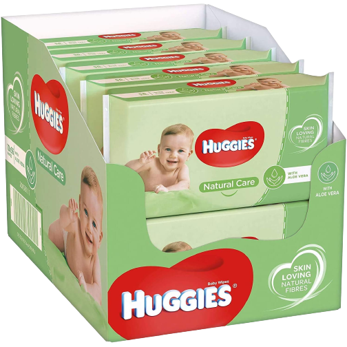 Huggies Natural Care Baby Wipes, 56 Wipes x 10