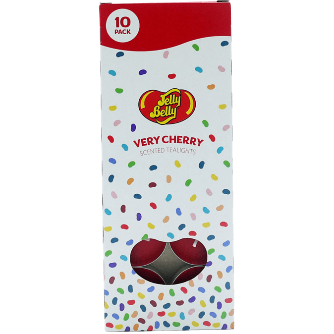 Jelly Belly Very Cherry Tealight Candles, 10 Pack