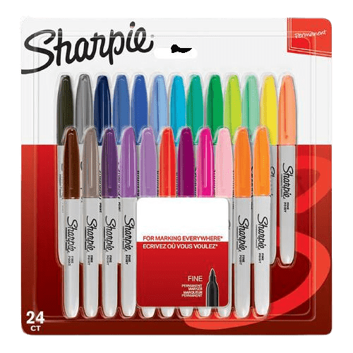Sharpie Permanent Markers Assorted, 24 Pack