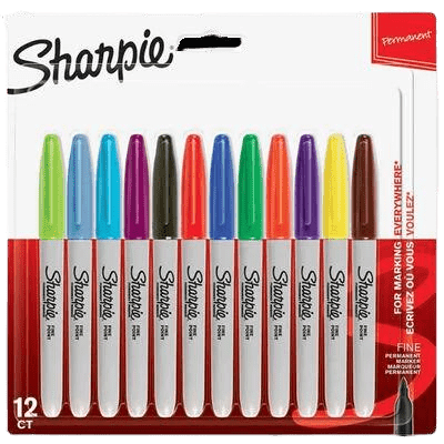 Sharpie Permanent Markers Assorted, 12 Pack