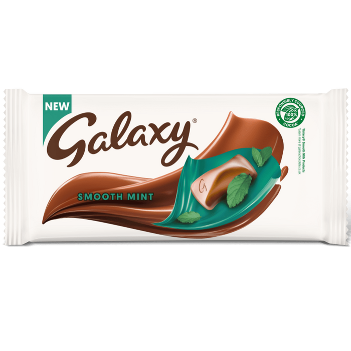 Galaxy Smooth Mint Chocolate Block 110g