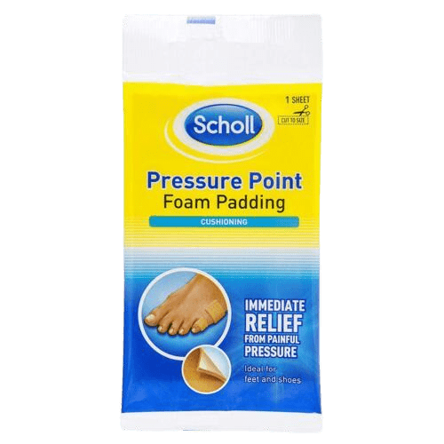 Scholl Pressure Point Foam Padding, 1 Sheet
