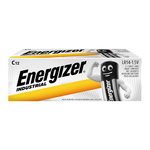 Energizer C Size Industrial Pack of 12