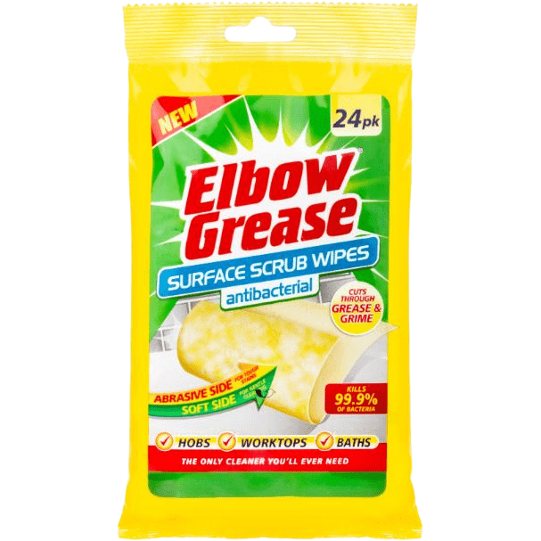 Elbow Grease Surface Scrub Wipes 24's