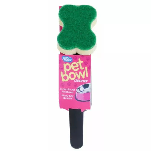 Dishmatic Pet Bowl Cleaner Handle Sponge