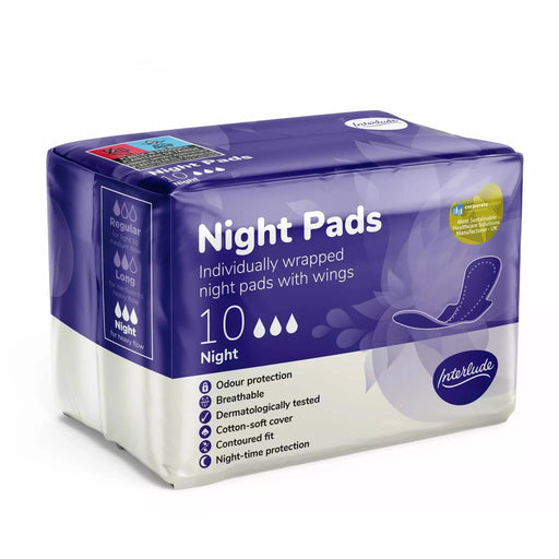 Interlude Night Pads, 10 Pack