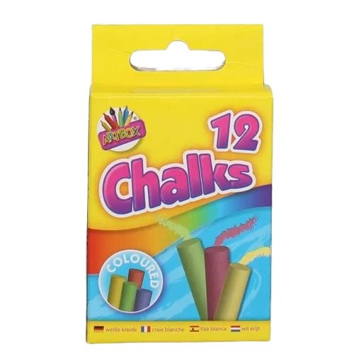 Artbox Coloured Chalks, 12 Pack
