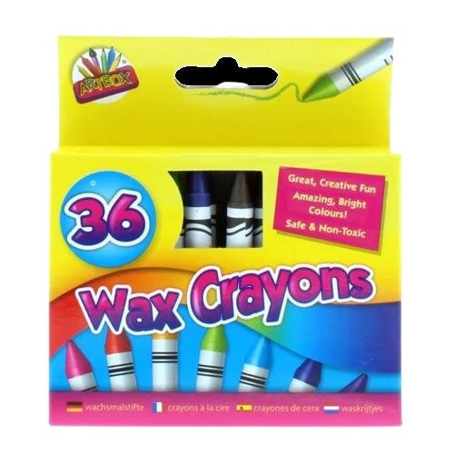 Artbox Wax Crayons, 36 Pack