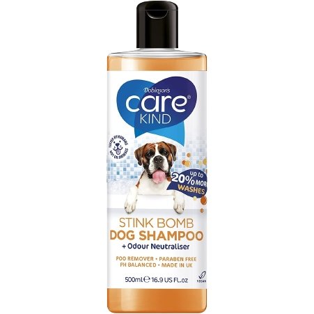 Care Kind Stink Bomb Dog Shampoo + Odour Neutraliser 500ml