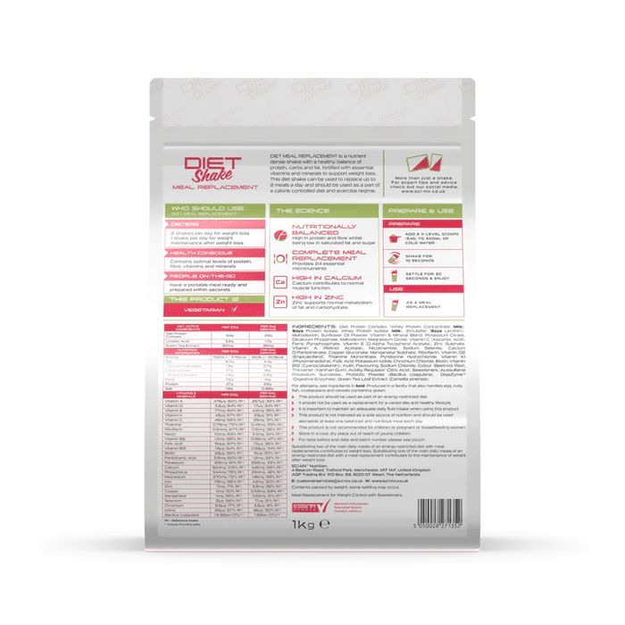 Sci-Mx Diet Meal Replacement 1kg Flavour Options