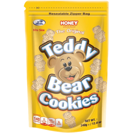 Teddy Bear Honey Flavour Bite-Size Biscuits 340g