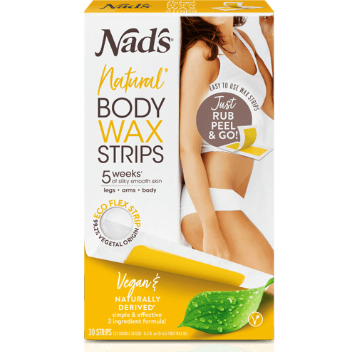 Nads Natural Body Wax Strips 30Pk