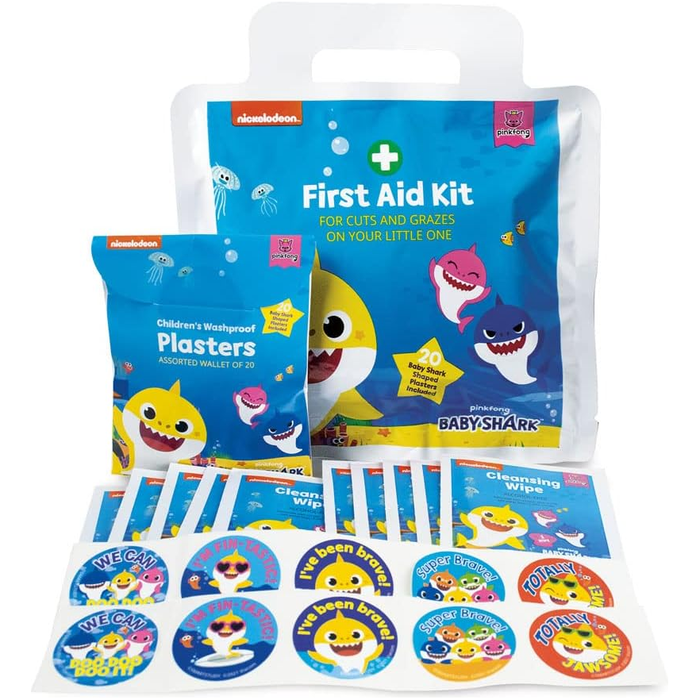 Baby Shark Kids First Aid Kit, 40 Pc Set (WSL)