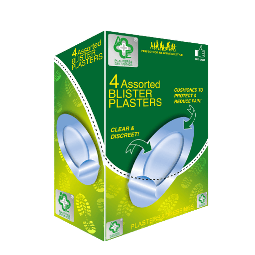 A&E Assorted Blister Plasters, 4 Pack