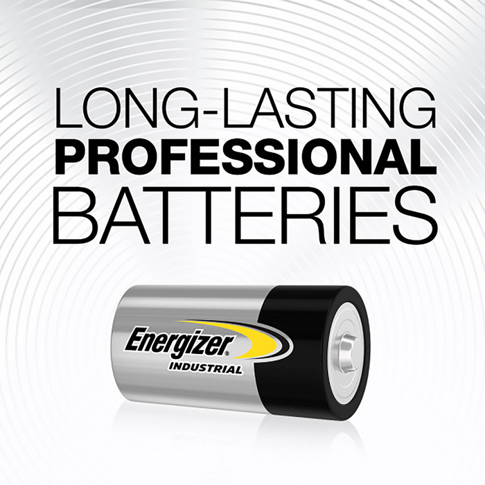 Energizer C Long Lasting Industrial Batteries, Pack of 2