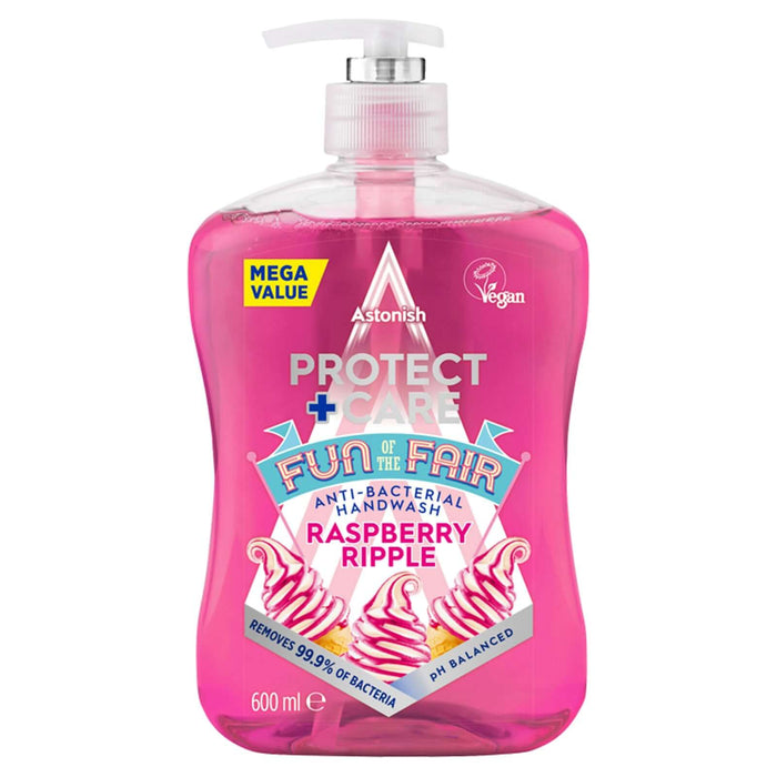 Astonish Antibacterial Raspberry Ripple Hand Wash 600ml