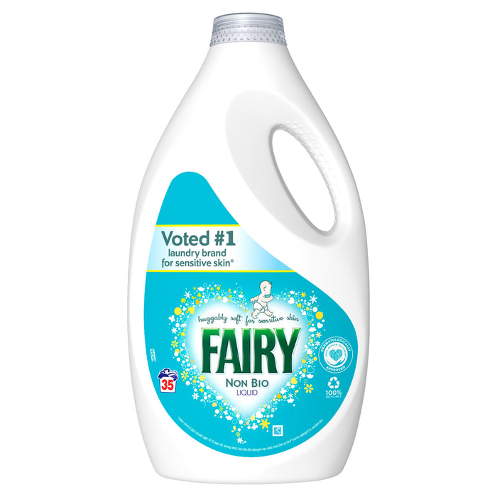 Fairy Non-Bio Sensitive Laundry Liquid 1.23L, 35 Washes