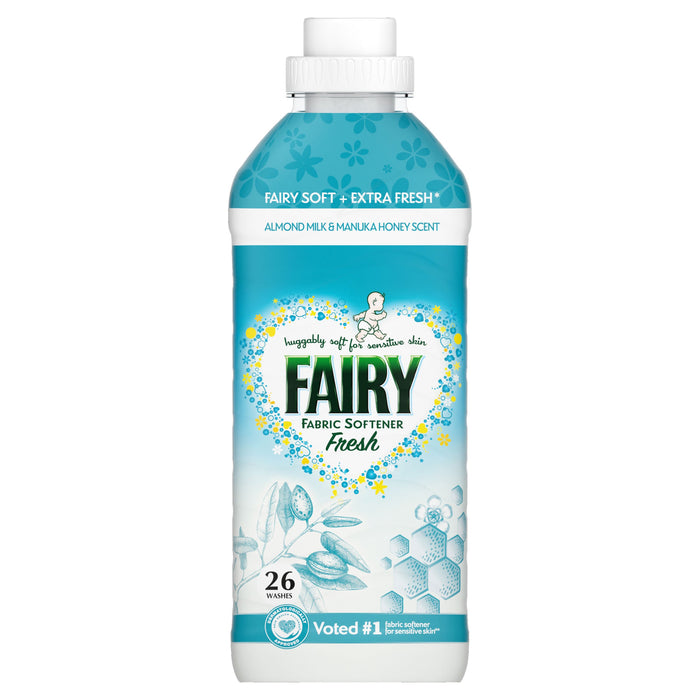 Fairy Fresh Almond Milk & Honey Sensitive Fabric Conditioner 858ml, 26 Washes