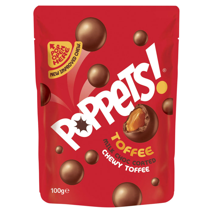 Poppets Chewy Toffee Balls 100g