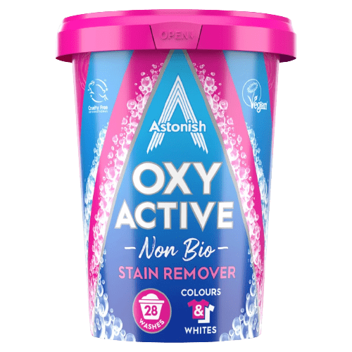 Astonish Oxy Active Non-Bio Stain Remover 625g, 28 Washes