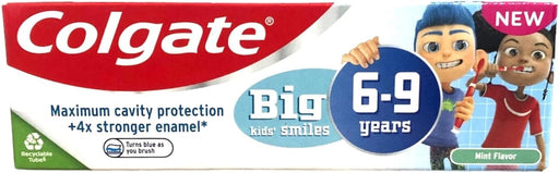 Colgate 50ml mint toothpaste for children aged 6 to 9 years for cavity protection
