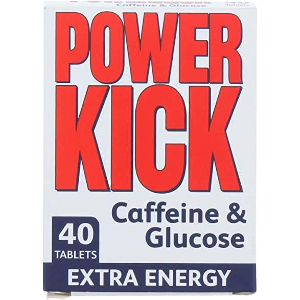 Power Kick Caffeine Tablets, 40 Pack