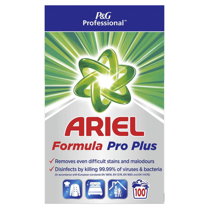 Ariel Professional Powder Detergent Anti Bacterial Pro Plus, 100 Wash