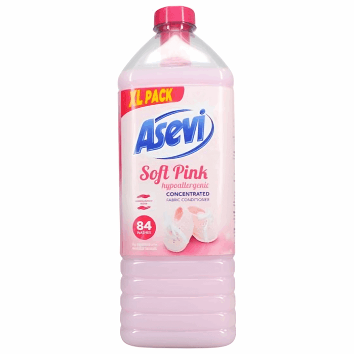 Asevi Soft Pink Hypoallergenic Concentrated Fabric Softener 1.9L