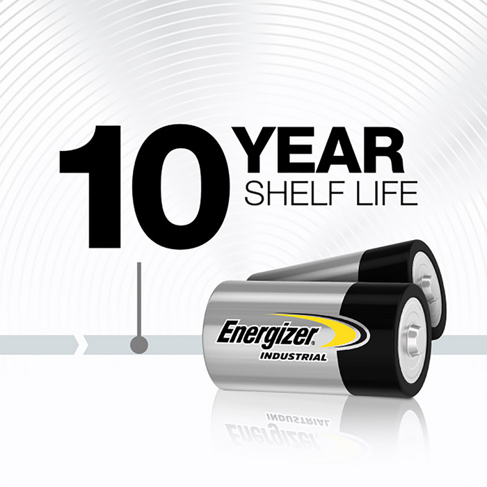 Energizer C Long Lasting Industrial Batteries, Pack of 2