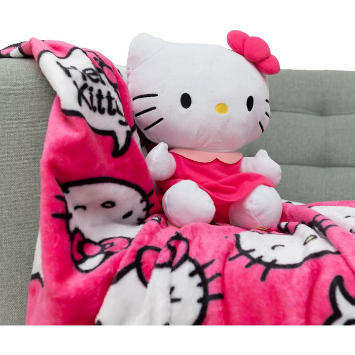 Hello Kitty Hugger Pillow Doll & Blanket