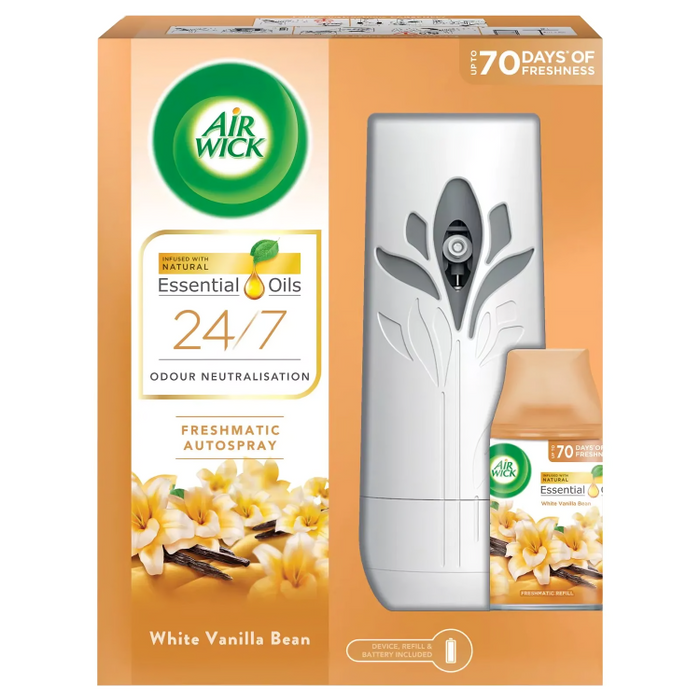 Air Wick Complete Freshmatic Kit, White Vanilla Bean