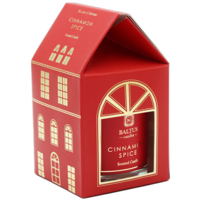 Christmas Candle in Festive House Box, 30g (Scent Options)