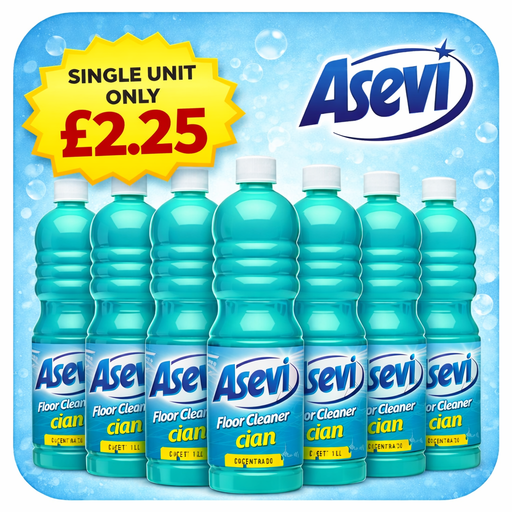 Asevi Concentrated Cian Floor Cleaner Bundle Only £2.25 Each