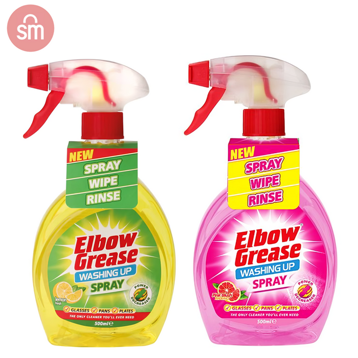 Elbow Grease Washing Up Spray 500ml (Scent Options)